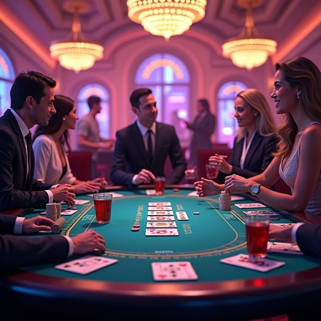 Baccarat ကတ်ဂိမ်း Live Dealer နှင့် ကစားနေသောပုံ